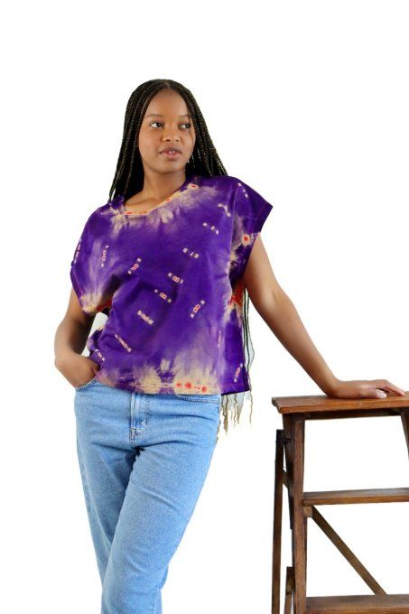 T-shirt Femme oversize en Batik / M